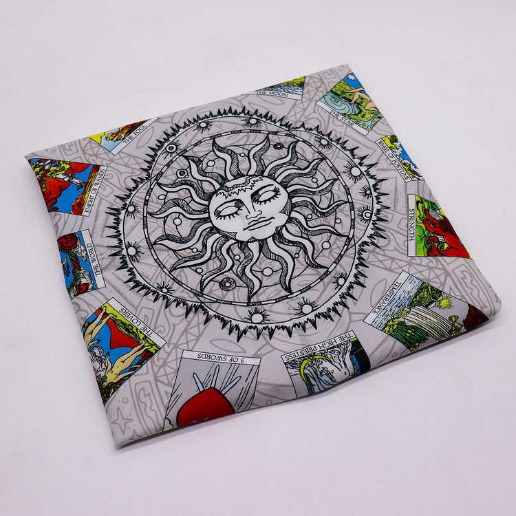 Paño para tarot Árbol de la Vida – 75 × 75 cm