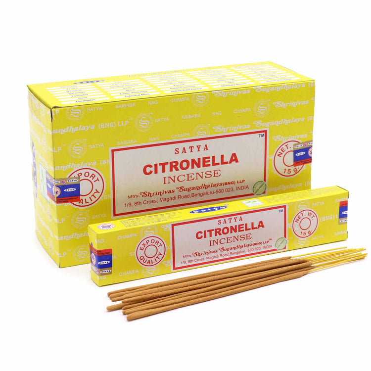 Incienso Satya Citronela – Varillas, 15 g