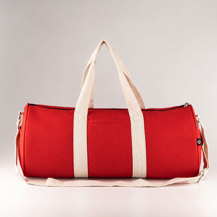 Bolsa de deporte de algodón canvas - Roja