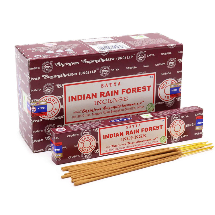 Incienso Satya Selva Tropical India – Varillas, 15 g