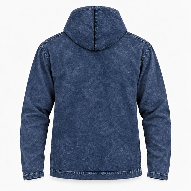 Sudadera con capucha azul Brújula de la vida – Talla XL