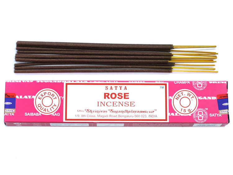 Incienso Satya Rosa – Varillas, 15 g