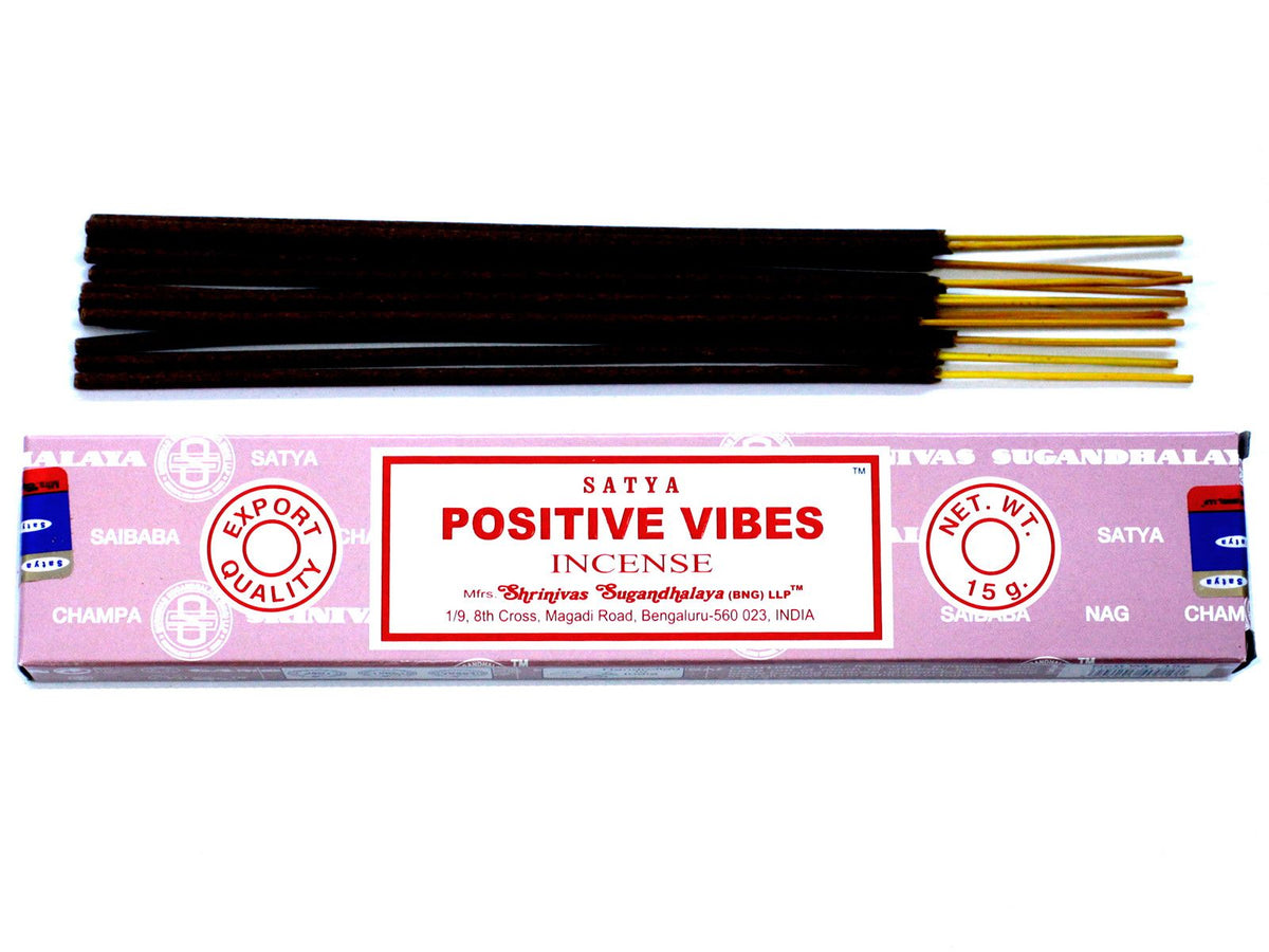 Incienso Satya Vibras Positivas – Varillas, 15 g