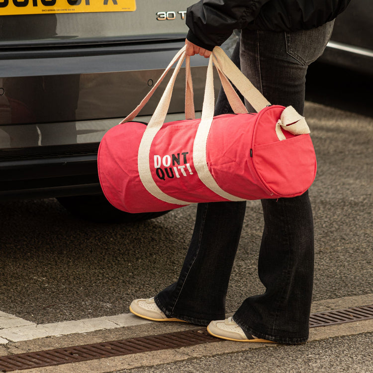 Bolsa de deporte «No te rindas» - Rosa cereza