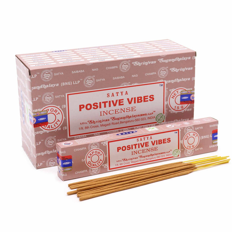 Incienso Satya Vibras Positivas – Varillas, 15 g