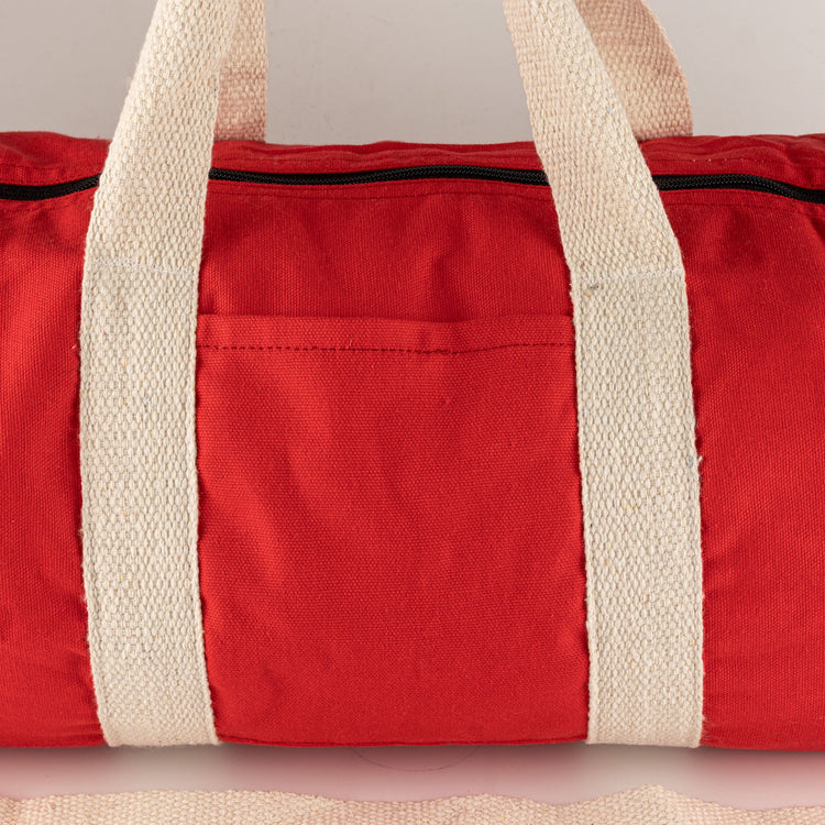 Bolsa de deporte de algodón canvas - Roja