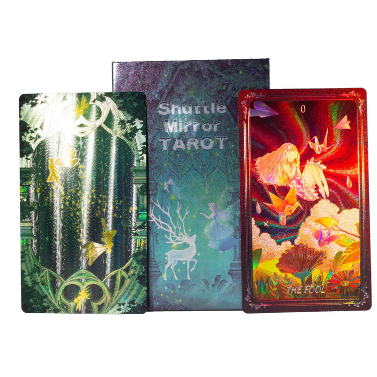 Tarot Shuttle Mirror holográfico – Con folleto y caja