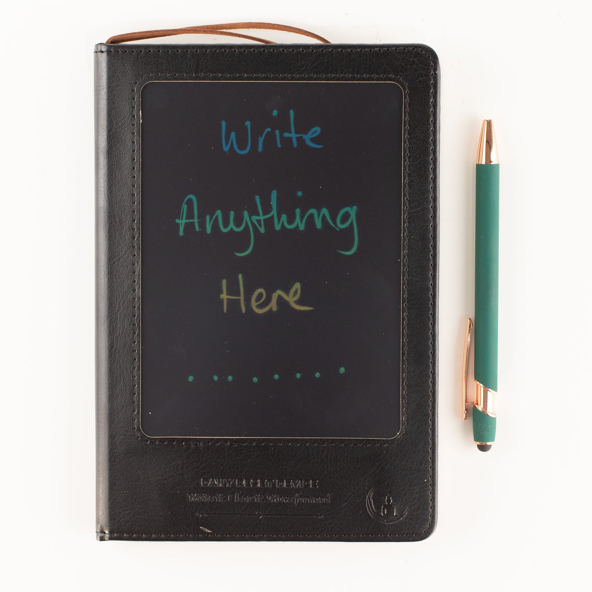 Cuaderno A5 con pantalla LCD borrable – Negro, 80 hojas
