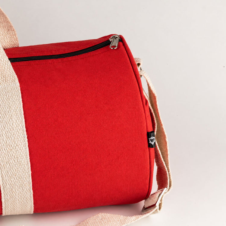 Bolsa de deporte de algodón canvas - Roja