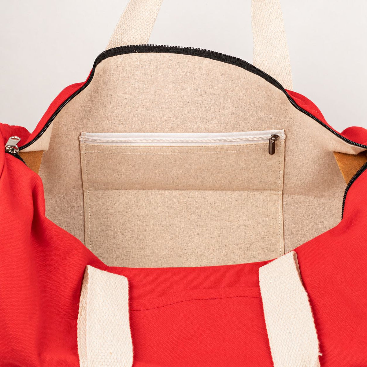 Bolsa de deporte de algodón canvas - Roja