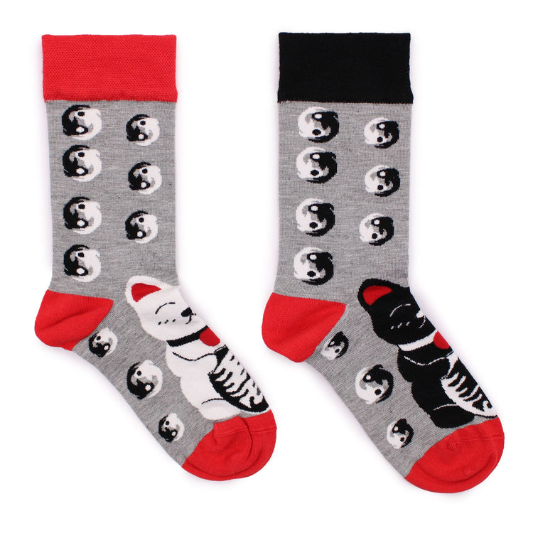 Calcetines de bambú Hop Hare - Gato de la suerte