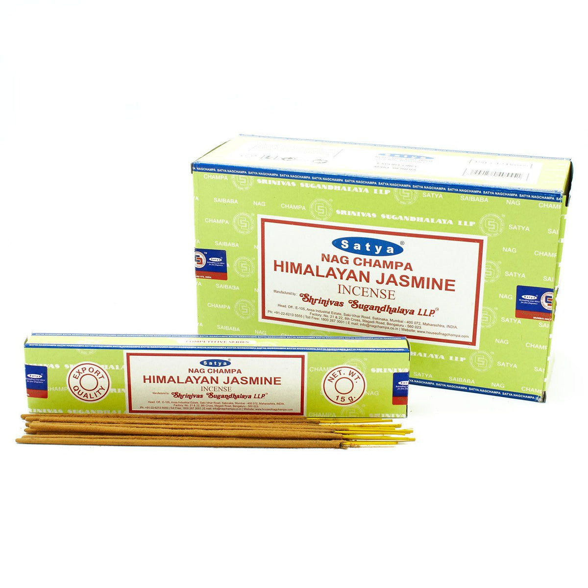 Incienso Satya Himalayan Jasmine – Varillas, 15 g