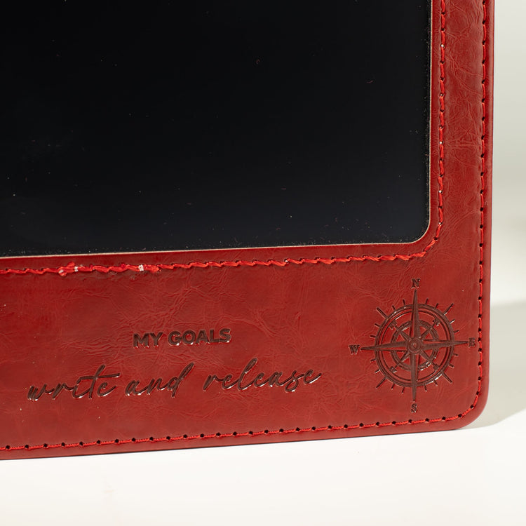 Cuaderno A5 con pantalla LCD borrable – Rojo, 80 hojas