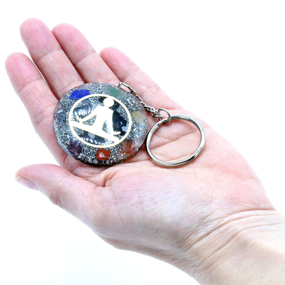 Llavero de Orgonita Buddha 7 Chakras