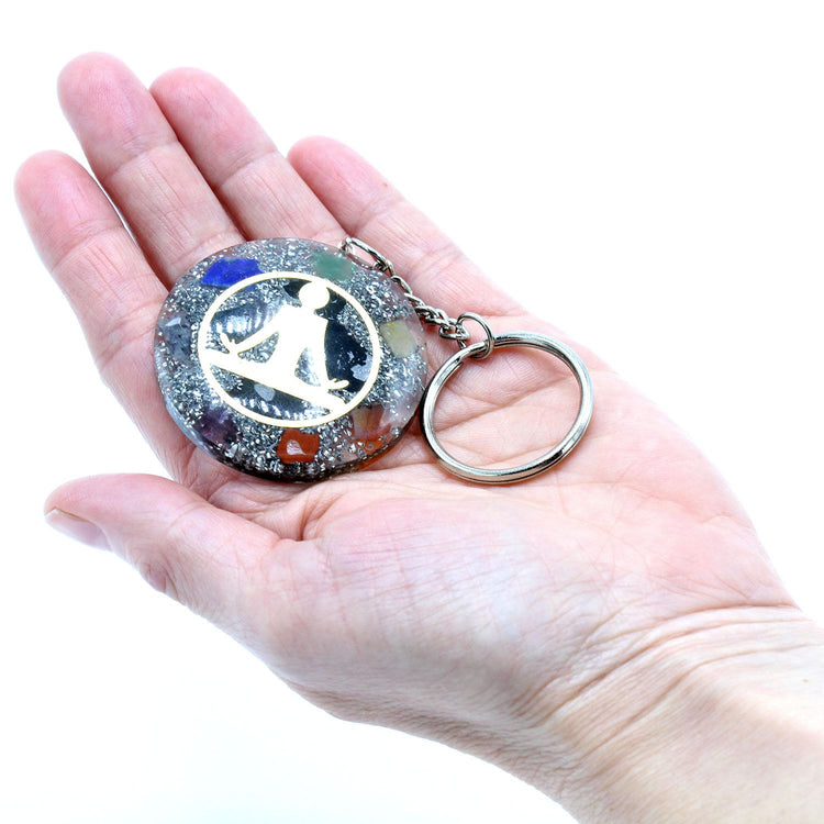 Llavero de Orgonita Buddha 7 Chakras