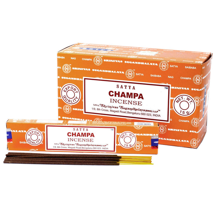 Incienso Satya Champa – Varillas, 15 g