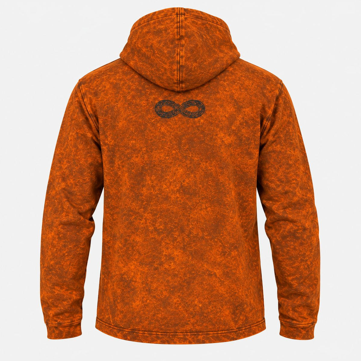 Sudadera con capucha naranja quemado – Talla XL