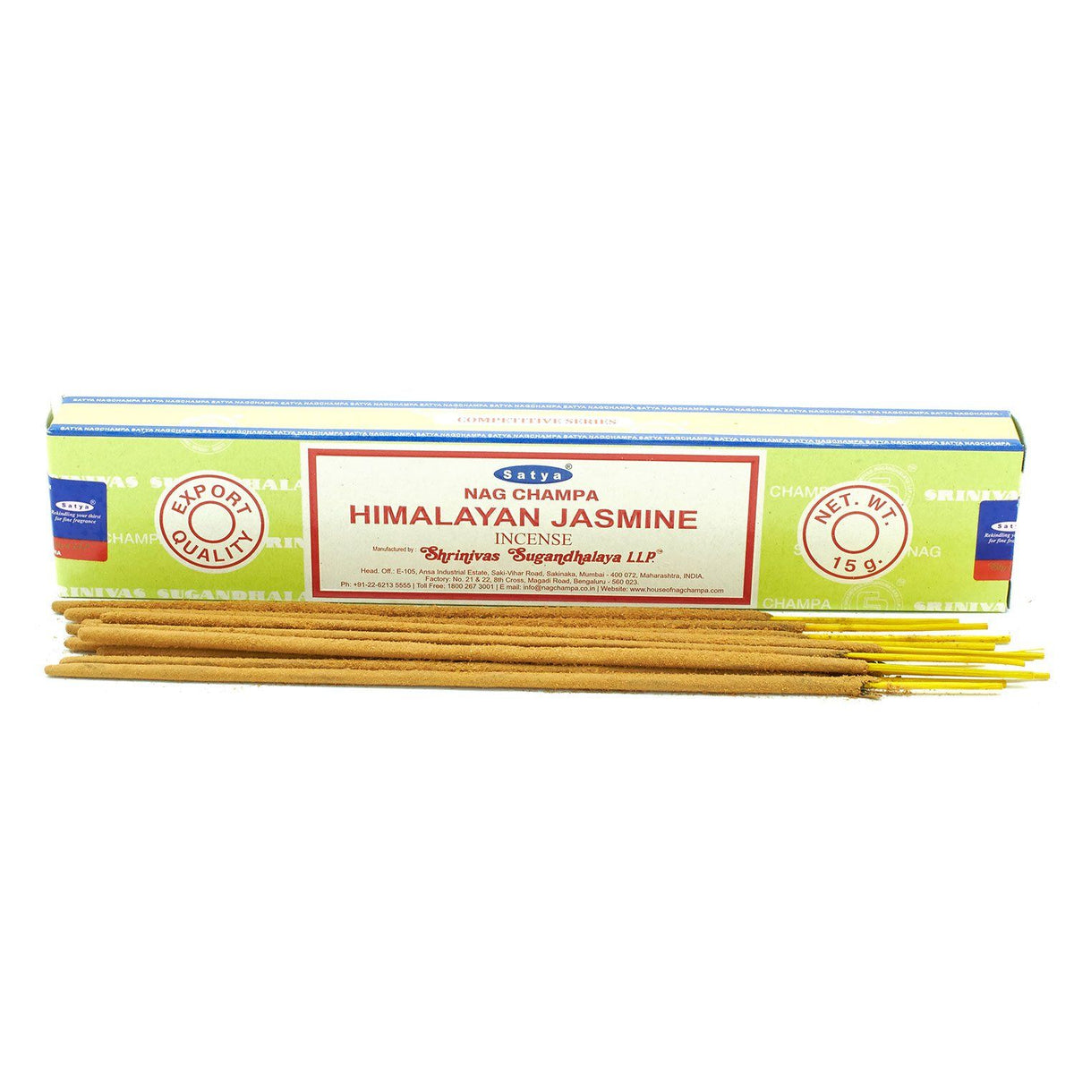 Incienso Satya Himalayan Jasmine – Varillas, 15 g