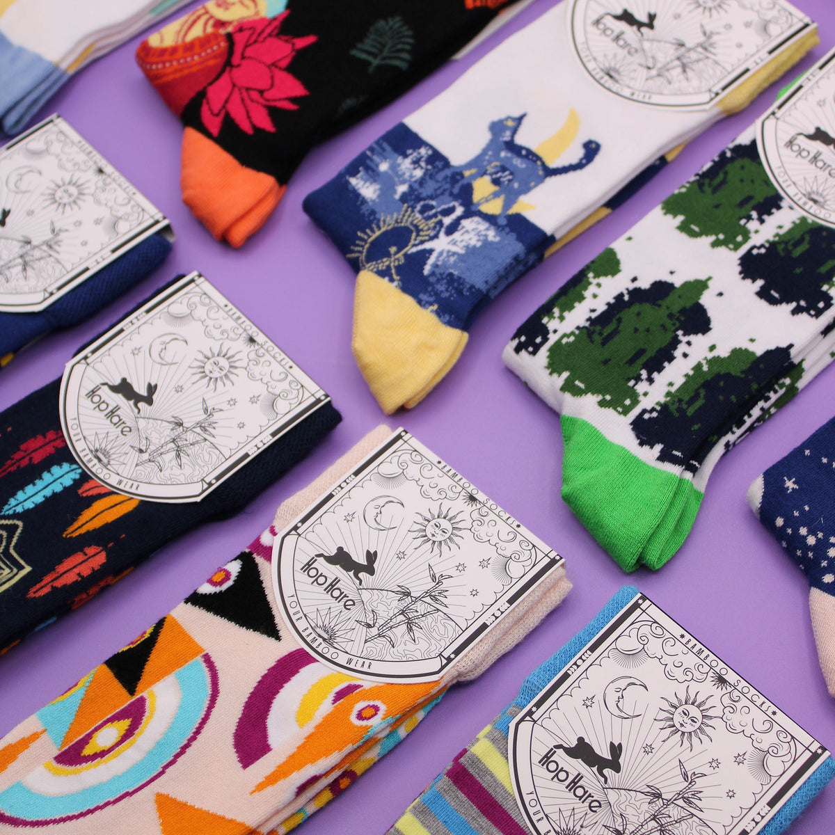 Hop Hare Bamboo Socks - Zodiac