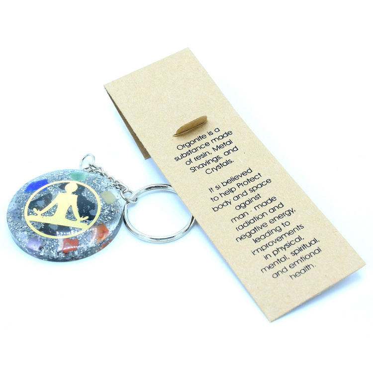 Llavero de Orgonita Buddha 7 Chakras
