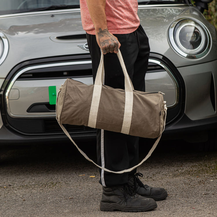 Bolsa de deporte de algodón canvas - Verde oliva