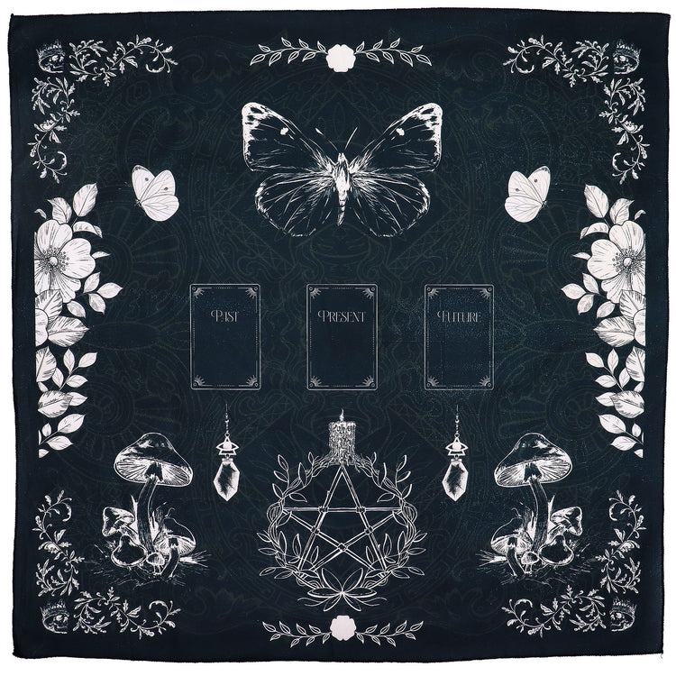 Paño para tarot Bruja Antigua – 75 × 75 cm