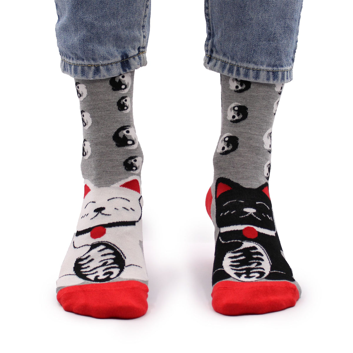 Calcetines de bambú Hop Hare - Gato de la suerte