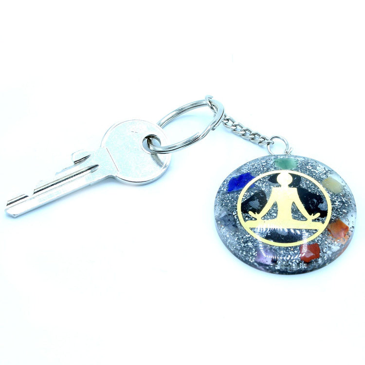 Llavero de Orgonita Buddha 7 Chakras
