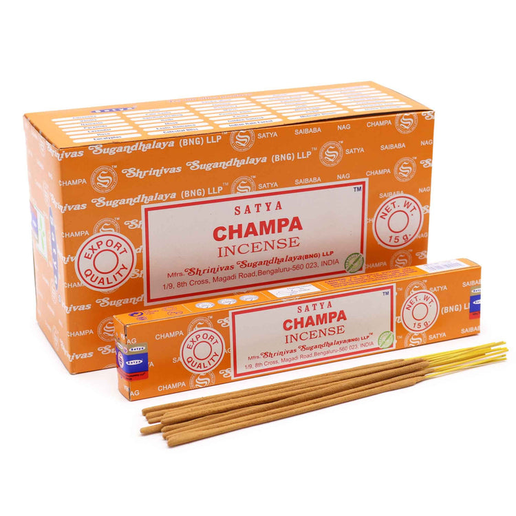 Incienso Satya Champa – Varillas, 15 g