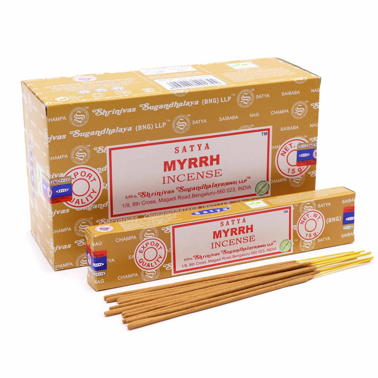 Incienso Satya Mirra – Varillas, 15 g