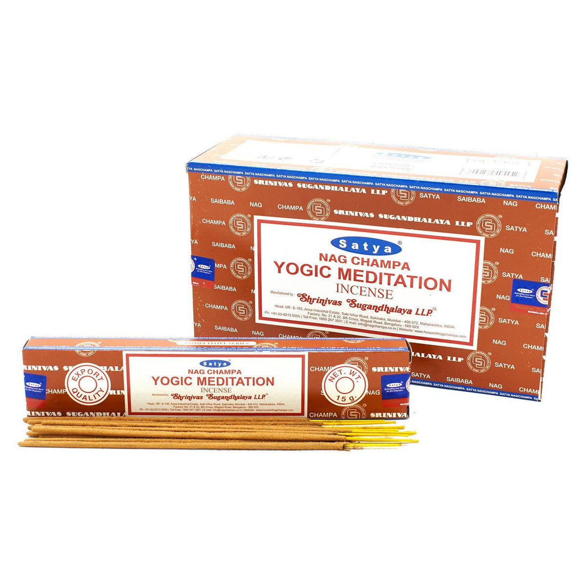 Incienso Satya Yogic Meditation – Varillas, 15 g