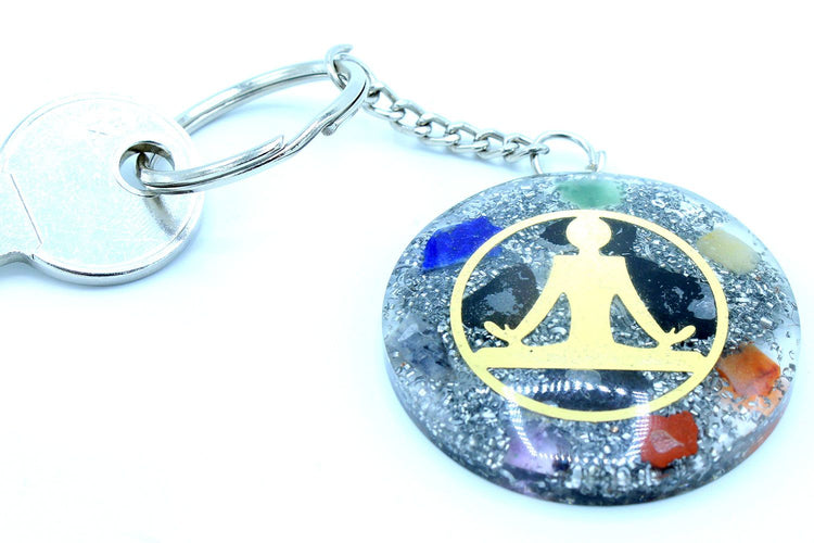 Llavero de Orgonita Buddha 7 Chakras