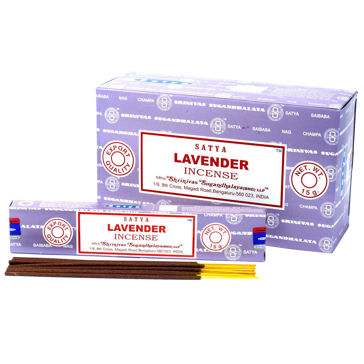 Incienso Satya Lavanda – Varillas, 15 g
