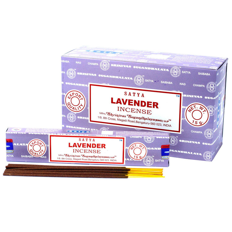 Incienso Satya Lavanda – Varillas, 15 g