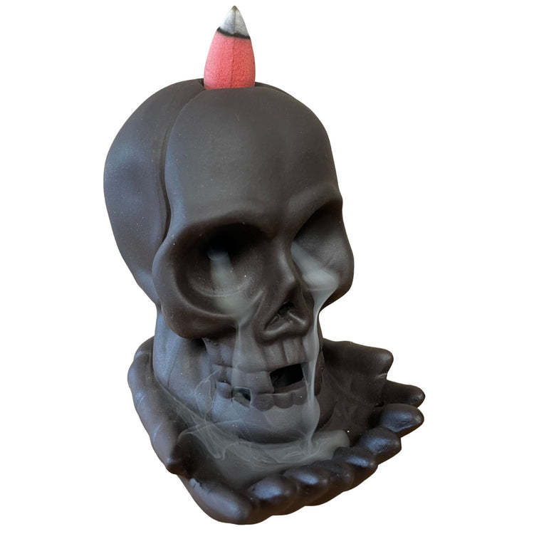 Quemador de incienso de reflujo con luz - Calavera