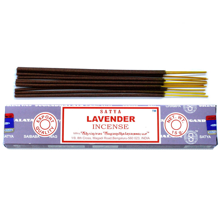 Incienso Satya Lavanda – Varillas, 15 g