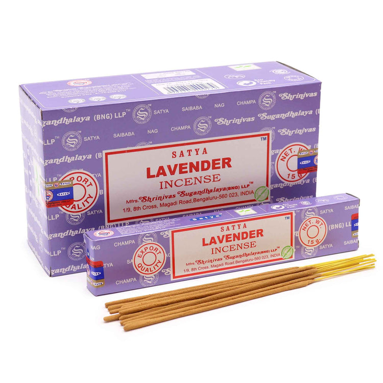 Incienso Satya Lavanda – Varillas, 15 g