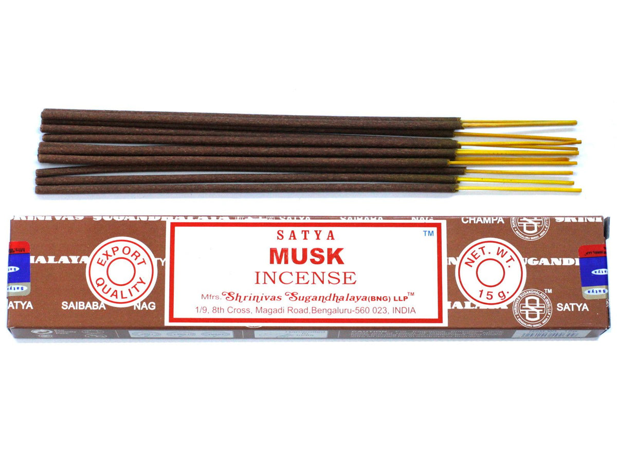 Incienso Satya Almizcle – Varillas, 15 g