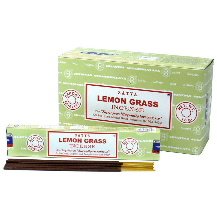 Incienso Satya Hierba de Limón – Varillas, 15 g