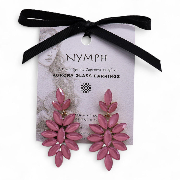 Pendientes Largos de Estilo Vintage - Rosa