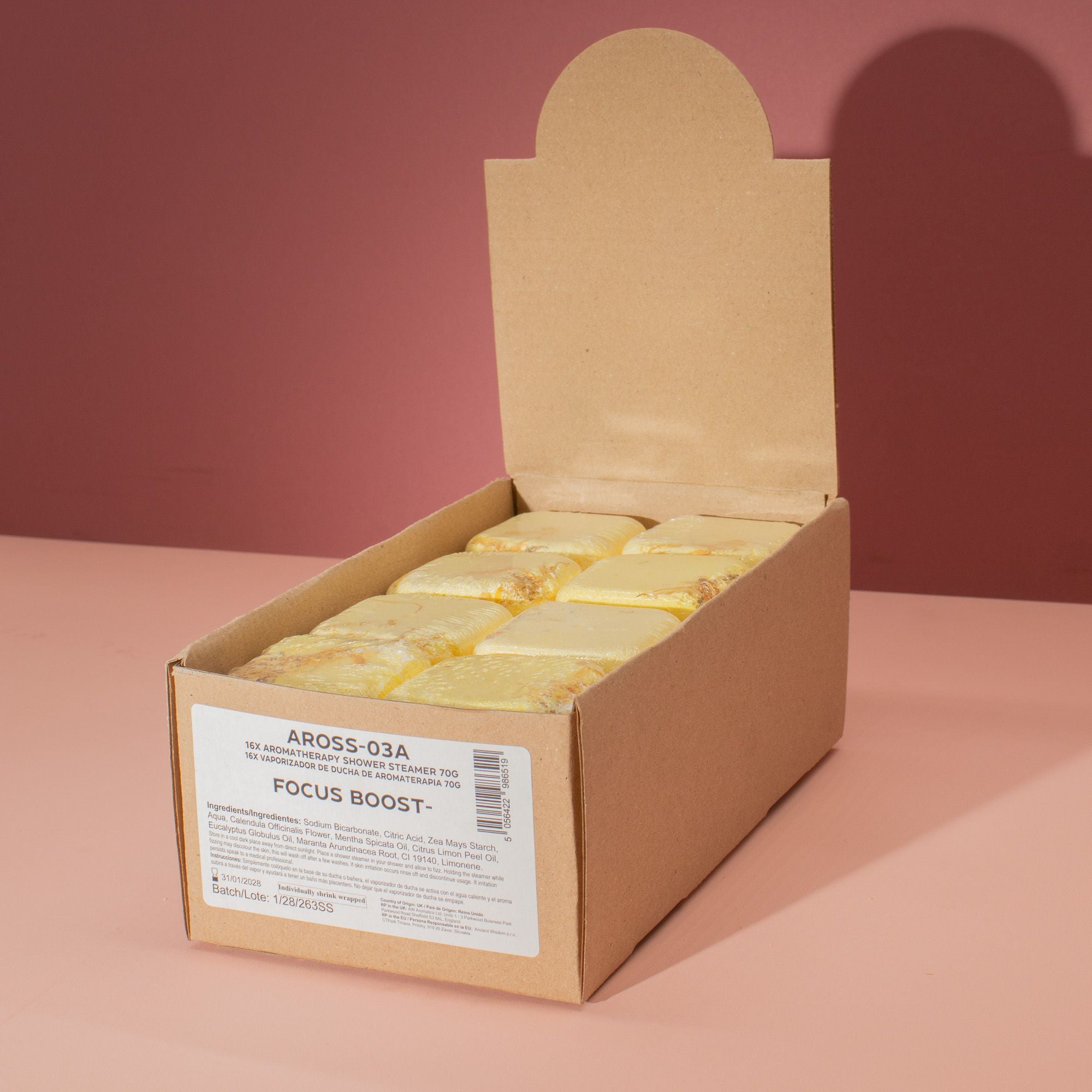 Vaporizador de ducha de aromaterapia 80 g - Concentración