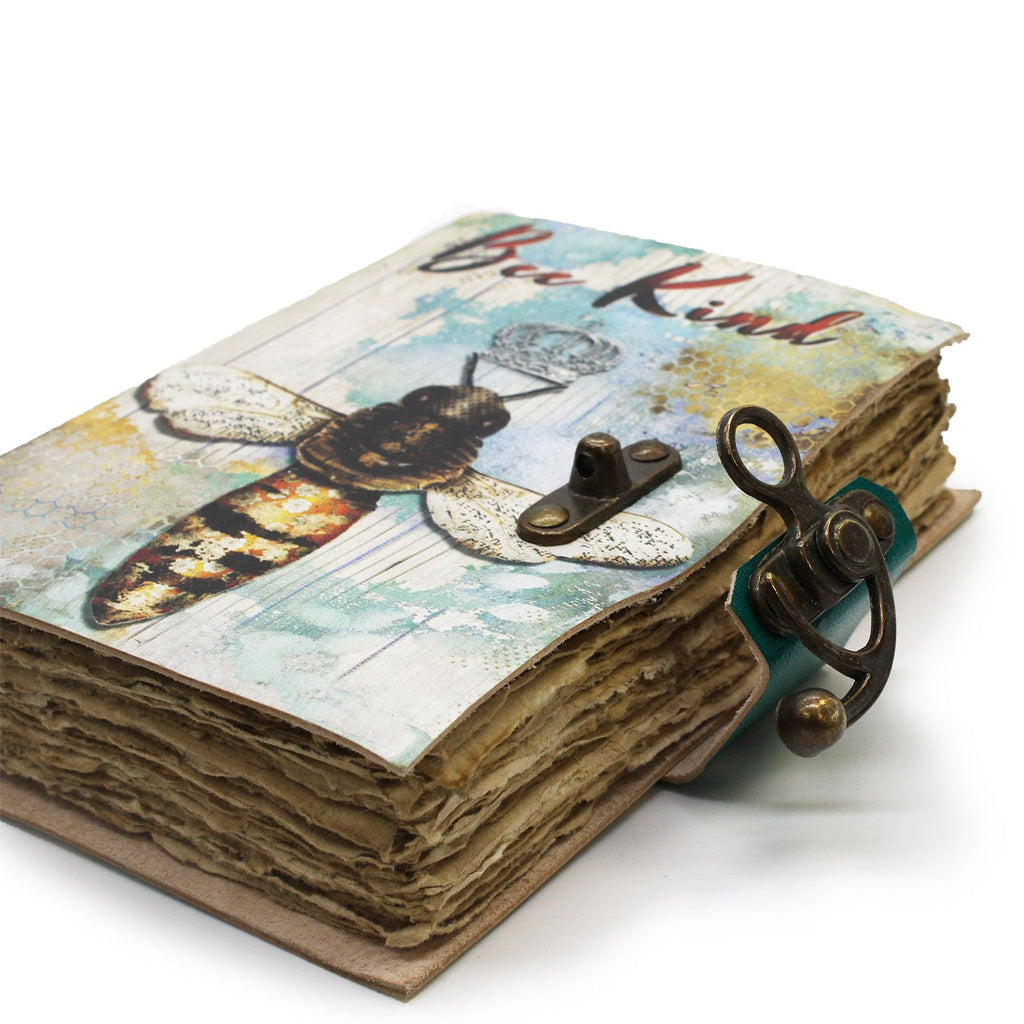 Cuaderno de cuero "Bee Kind"