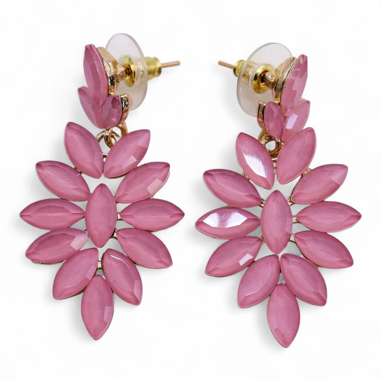 Pendientes Largos de Estilo Vintage - Rosa