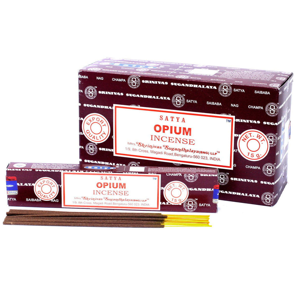 Incienso Satya Opio – Varillas, 15 g