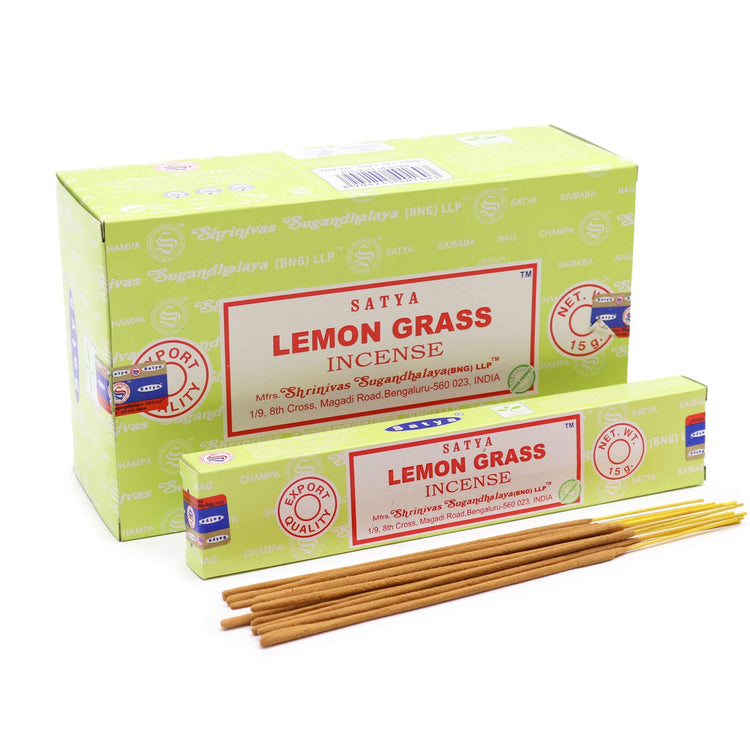 Incienso Satya Hierba de Limón – Varillas, 15 g