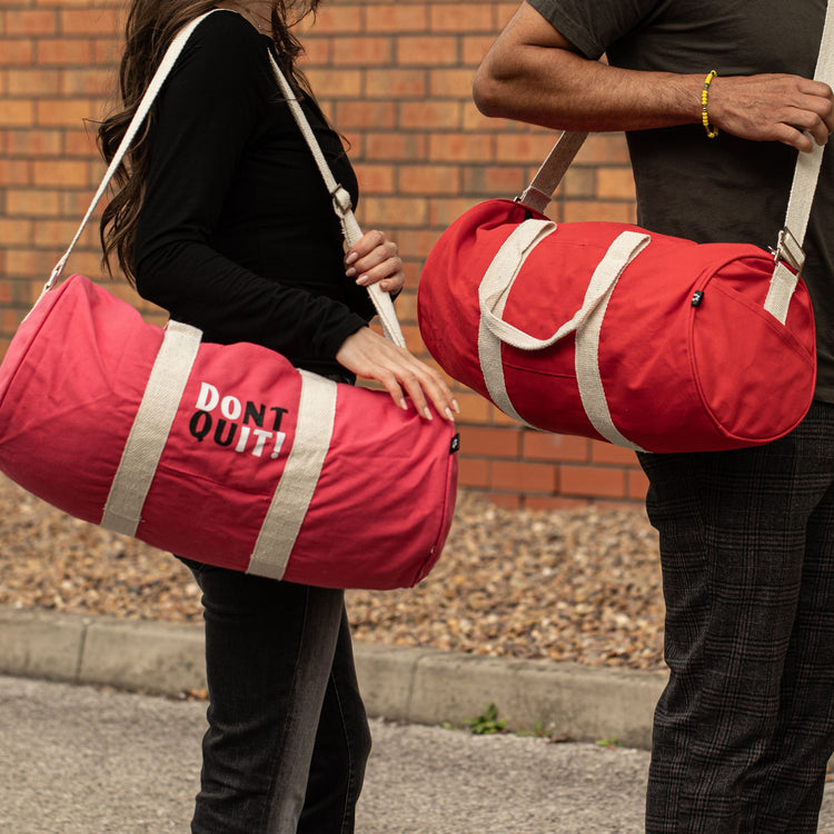 Bolsa de deporte de algodón canvas - Roja
