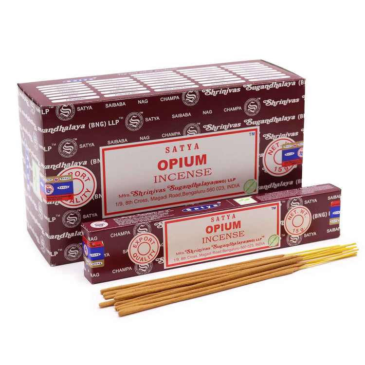 Incienso Satya Opio – Varillas, 15 g