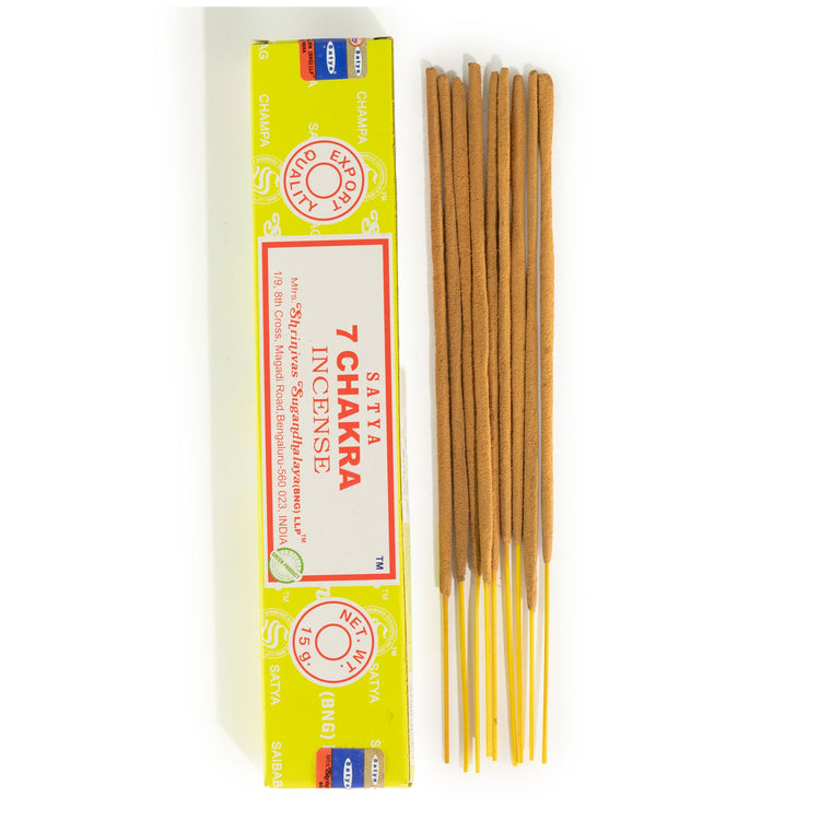 Incienso Satya 7 Chakras – Varillas, 15 g
